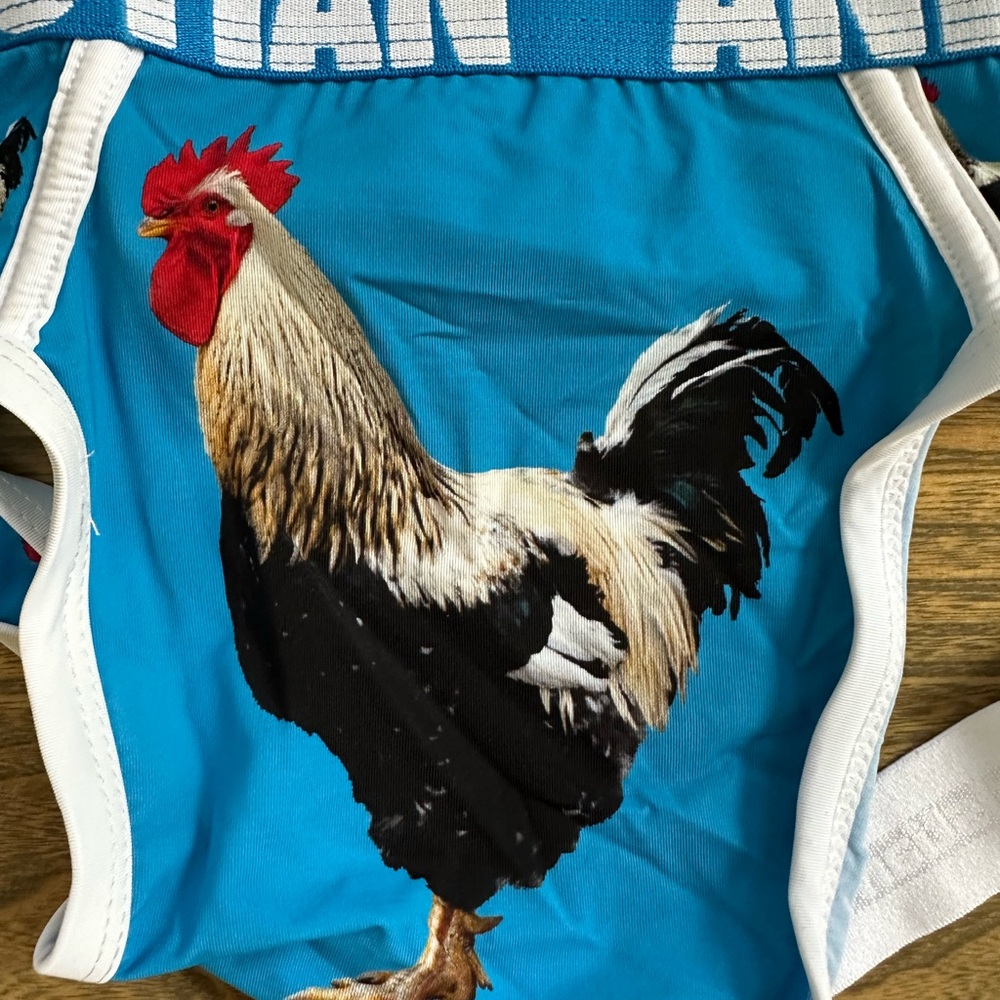 Andrew Christian Blue Rooster Jock - Size Large - NWT - Picture 3 of 4